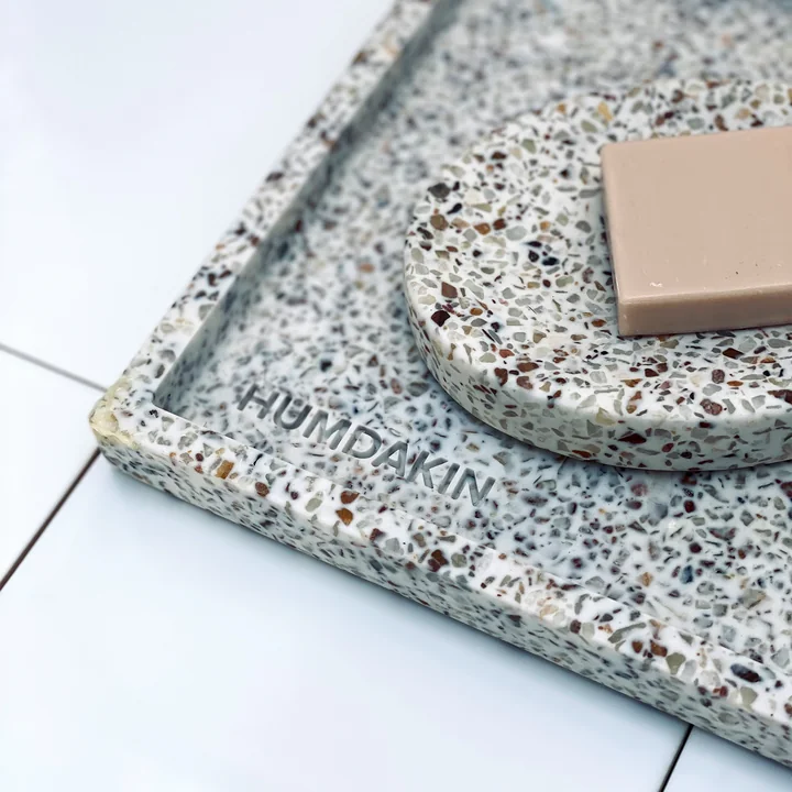 Humdakin - Terrazzo Tablett, 10 x 25 cm, rainbow