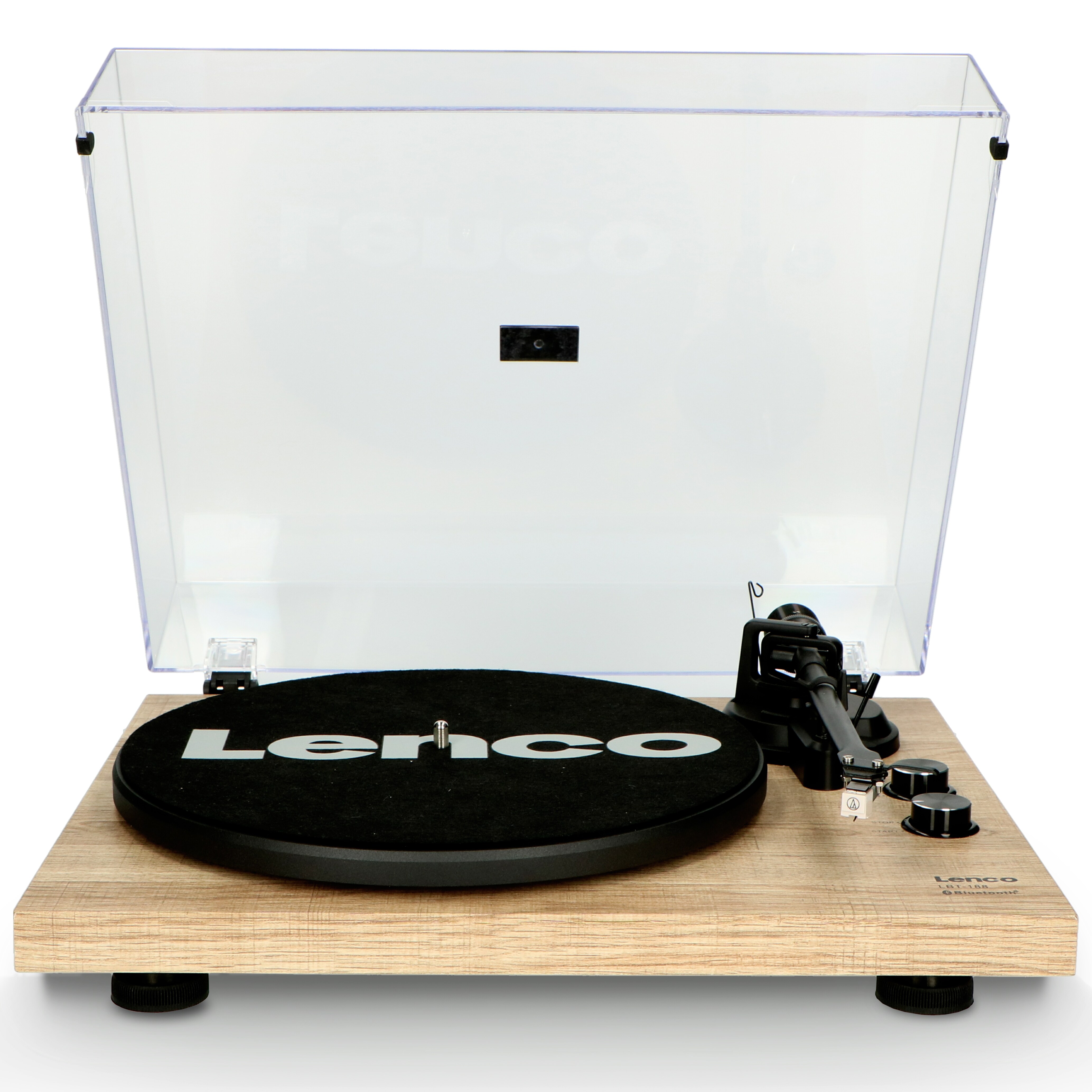 Lenco LBT-188PI - Plattenspieler mit Riemenantrieb und Bluetooth - Anti-Skating - Holz