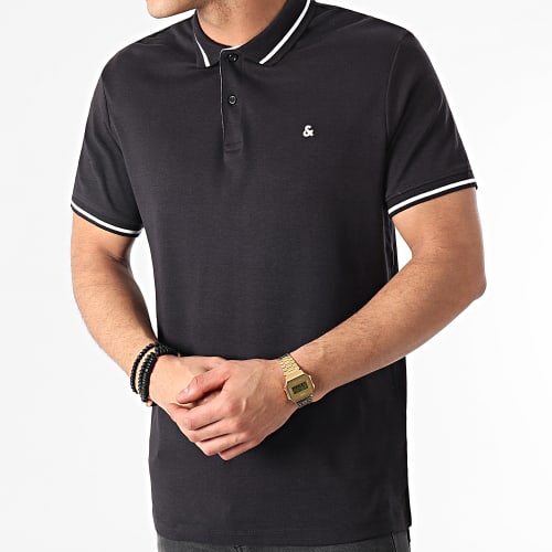 Polo Manches Courtes Jersey 12180891 Noir
