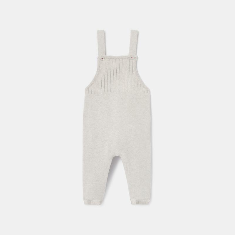 Ensemble salopette et t-shirt beige naissance Absorba