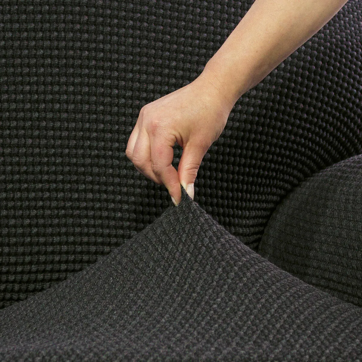 Sofaskins NIAGARA - Noir - 2 places