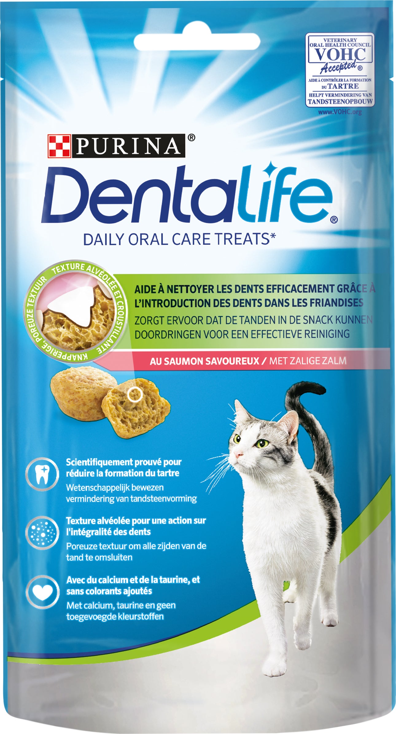 Purina kattensnack Dentalife zalm 40 g