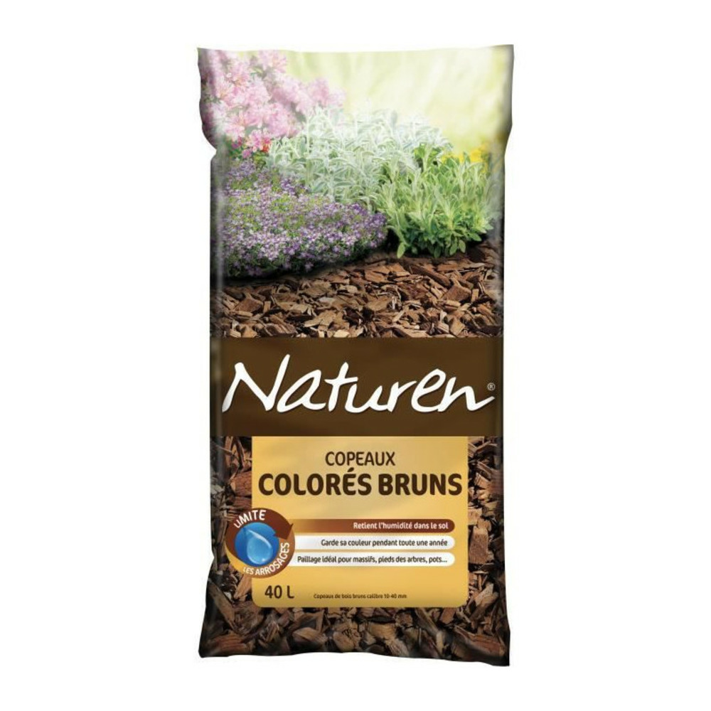 Copeaux colorés bruns - 40l
