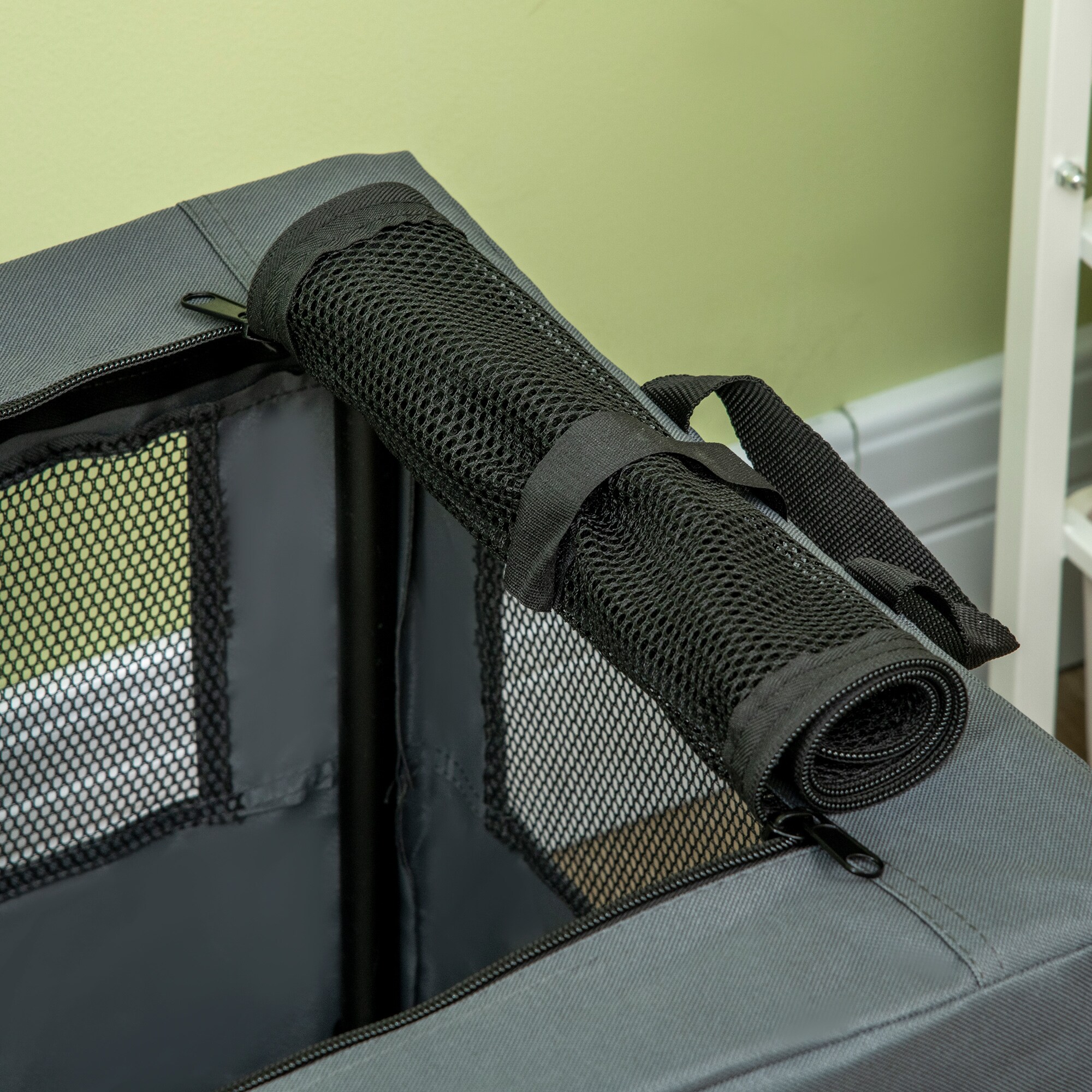 PawHut Hundetasche mit zwei Griffe grau 60L x 42B x 42H cm