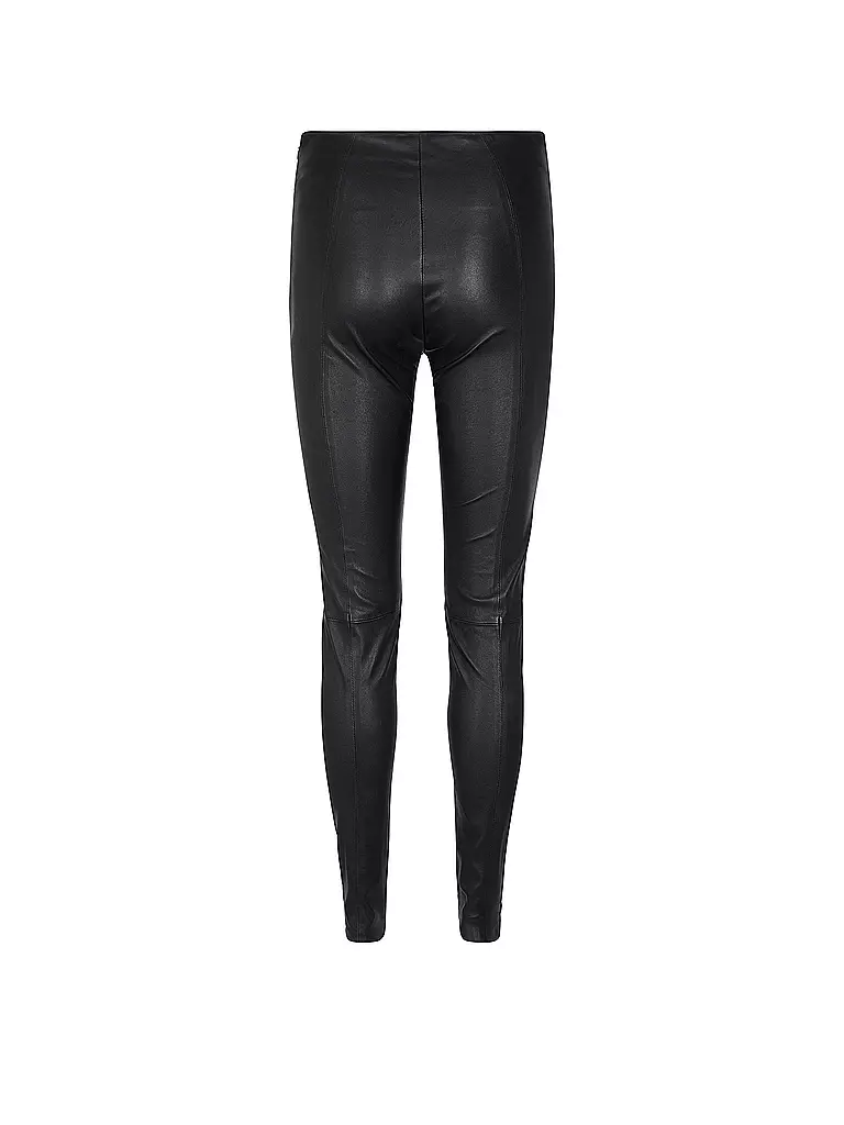MOS MOSH Lederleggings MMLUCILLE schwarz