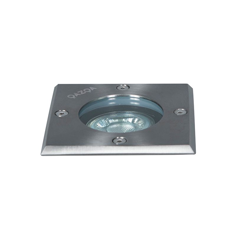 Set van 5 Grondspots staal IP65 - Basic Square
