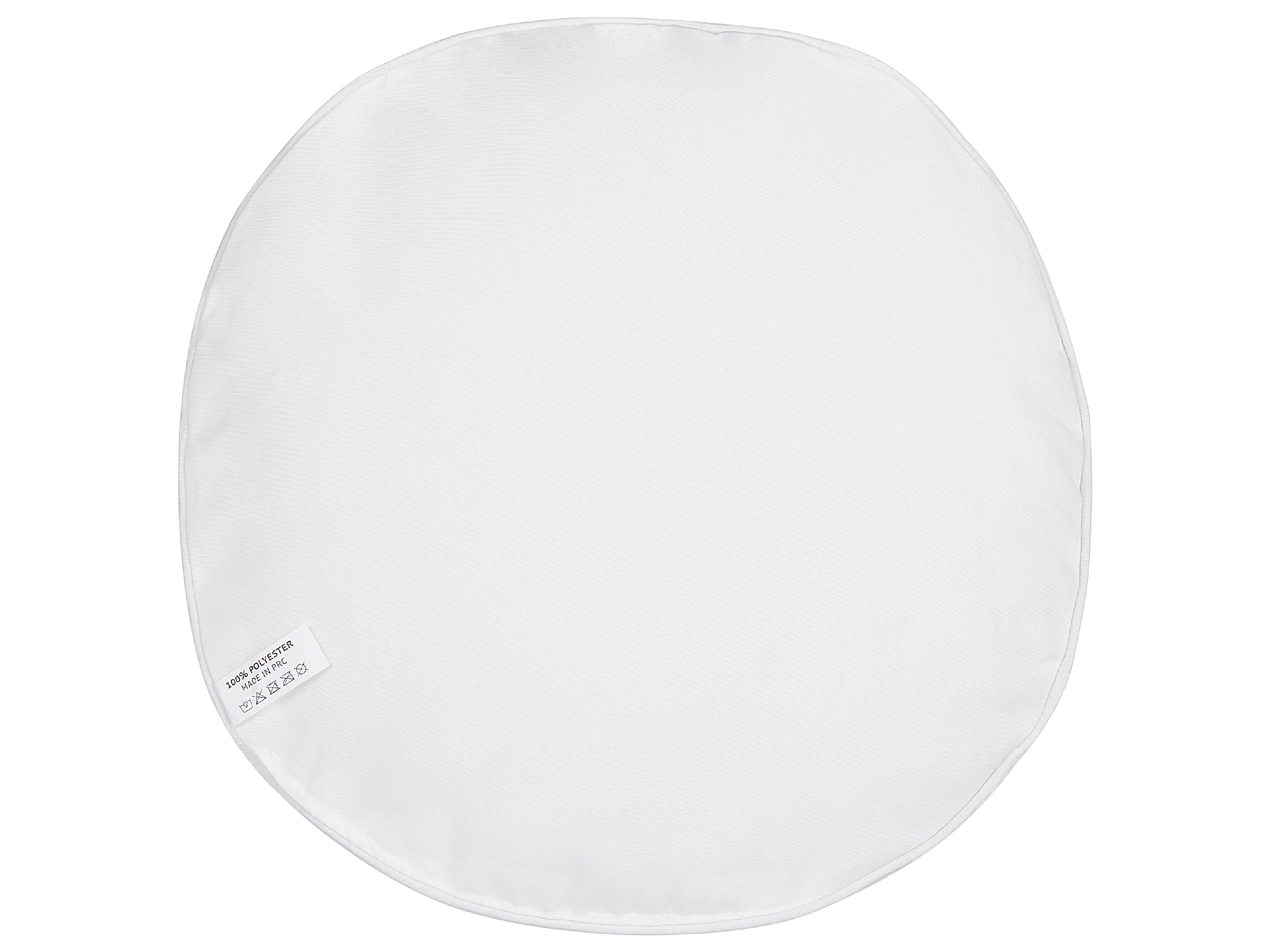 Set van 2 tuinkussens TAGGIA bladpatroon 40 x 40 cm Geel