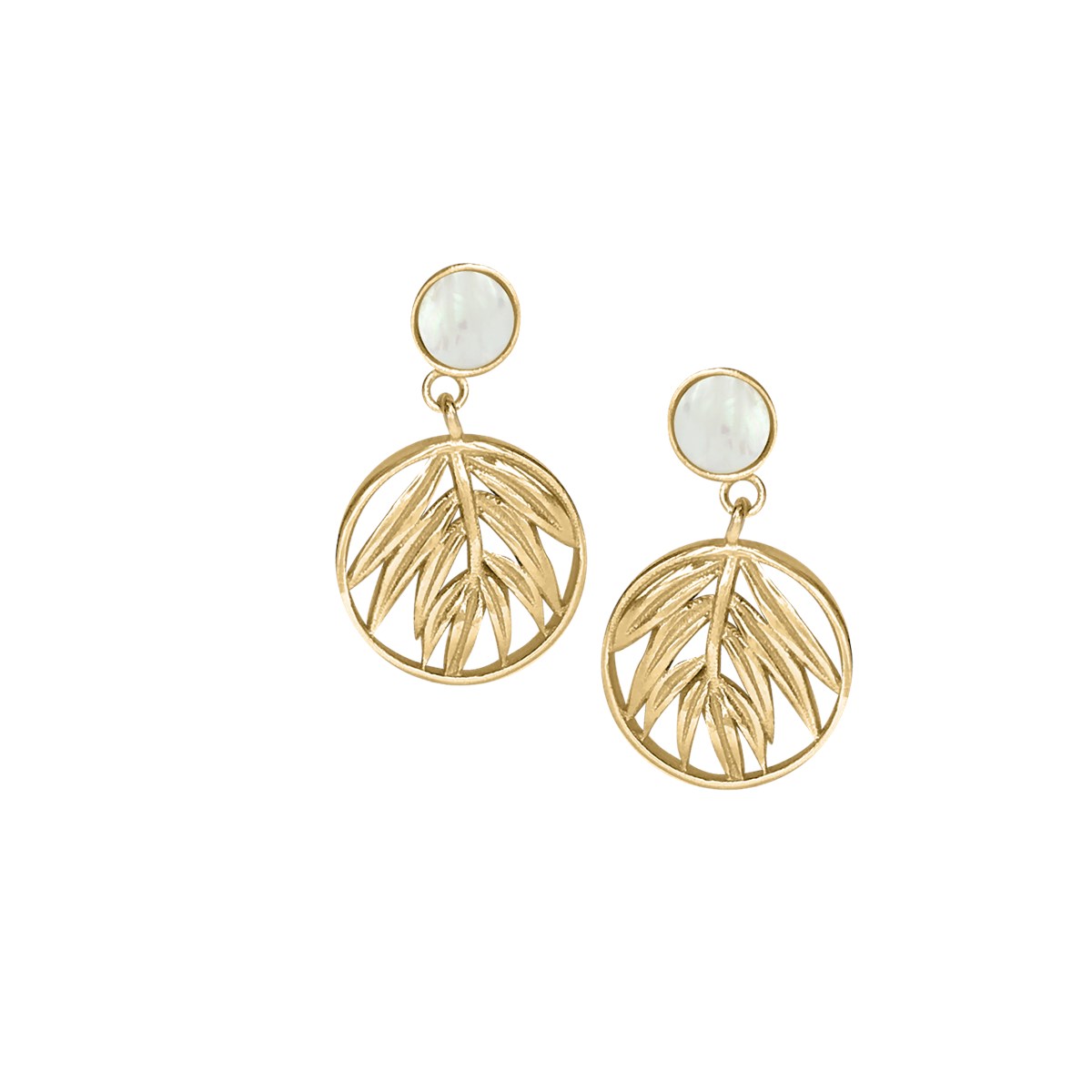 Boucles d'oreilles plaquées or