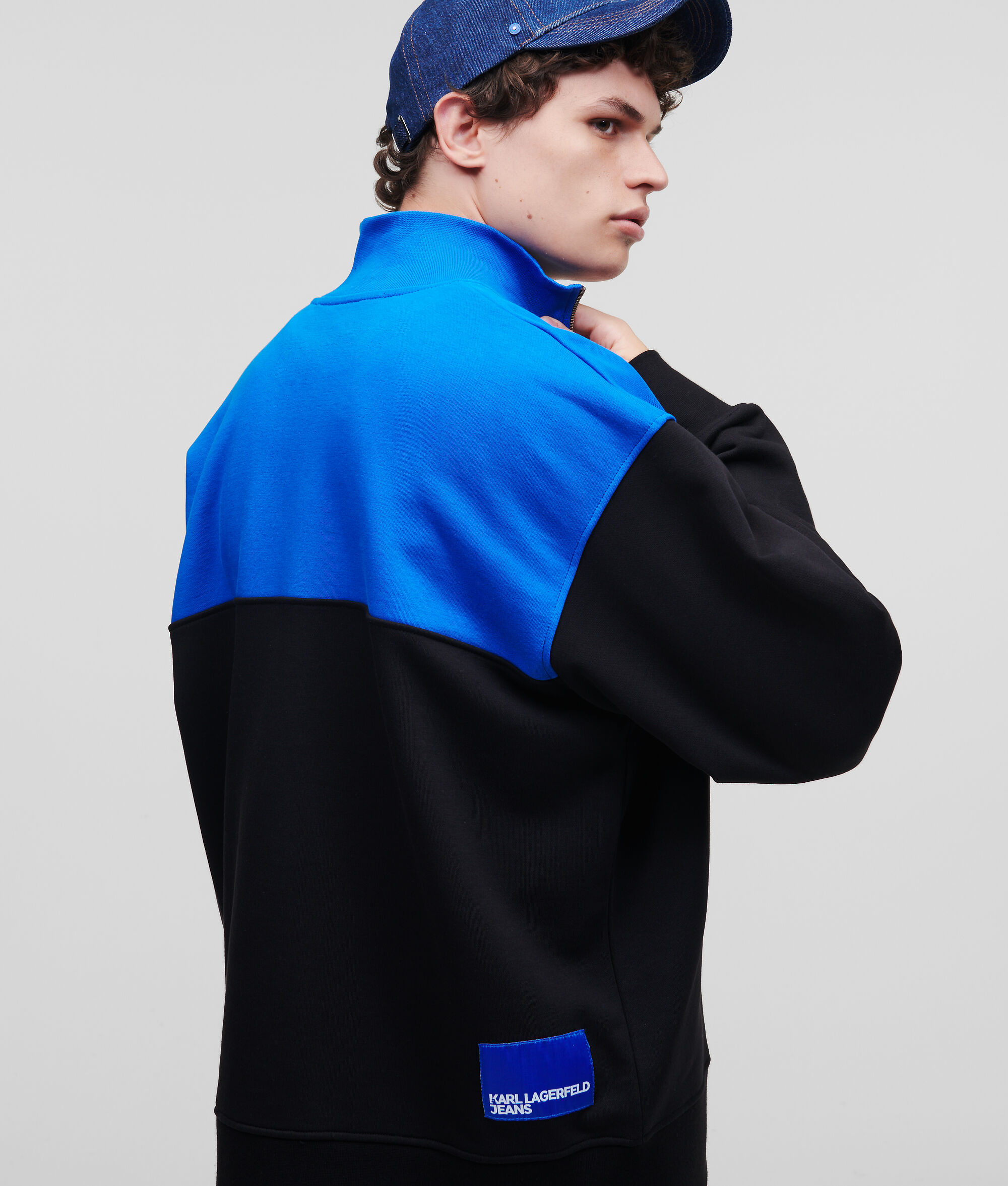 SWEAT-SHIRT À DEMI-ZIPPÉ KLJ