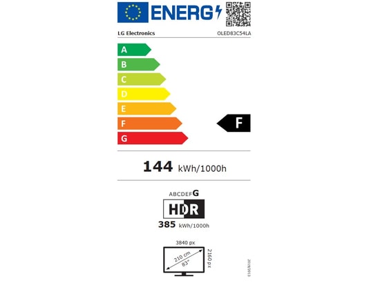 LG - TV OLED 4K 210 cm OLED83C54 Evo 2025