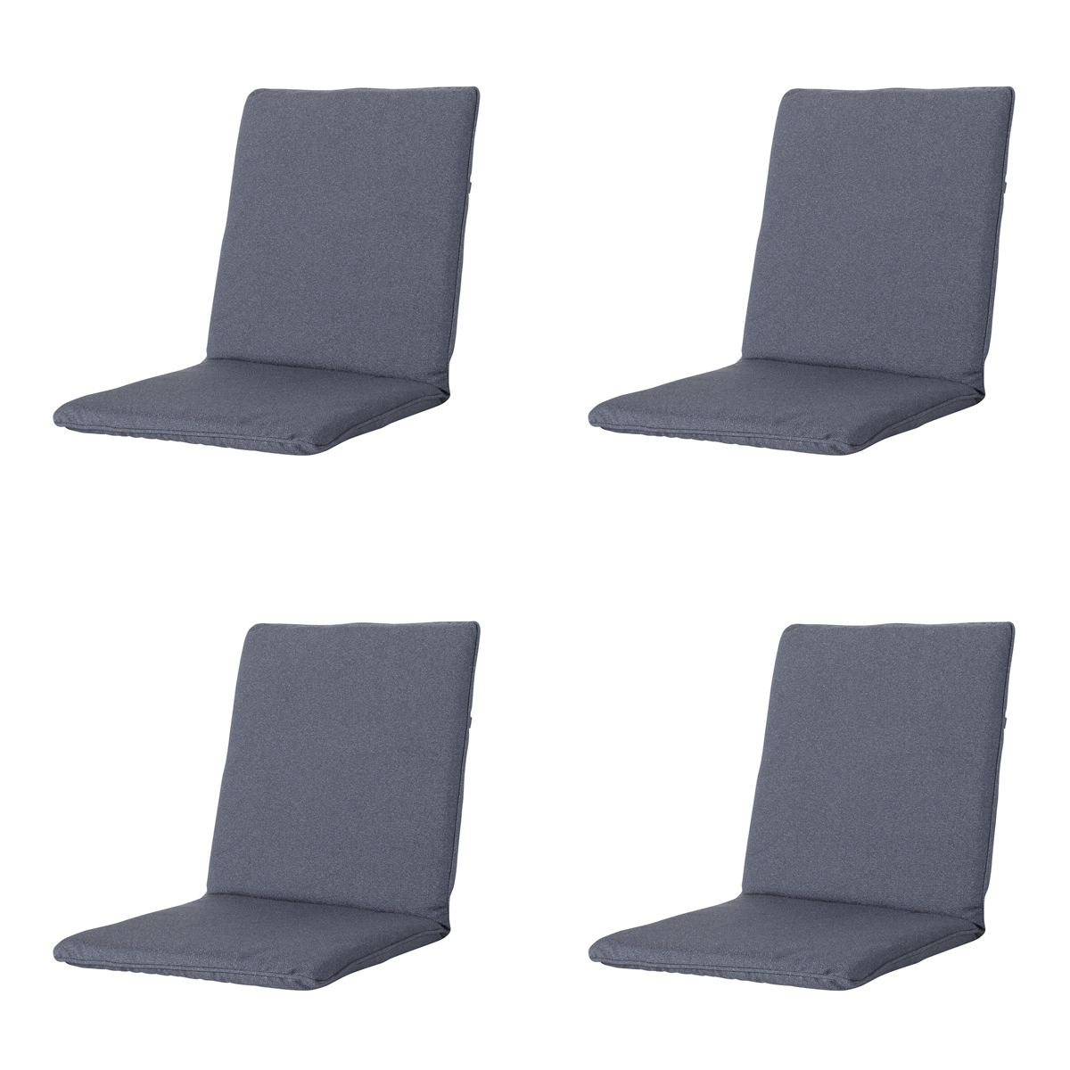 Madison Manchester denim  Stapelstoelkussen - Set van 4