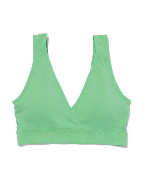 brassière préformée sans couture sans armatures vert