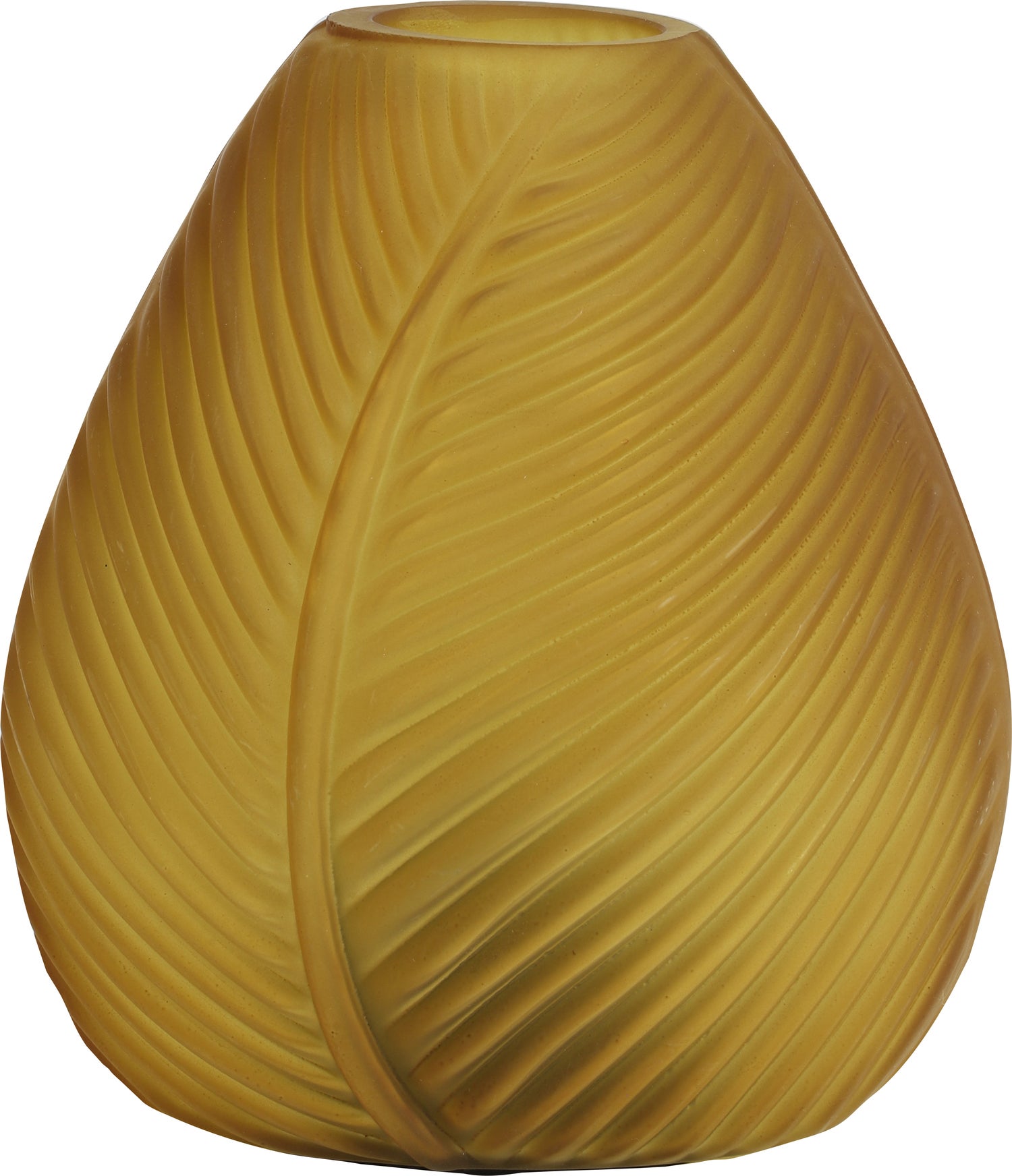 Light & Living tafellamp Led Leaf mat geel D 13,5 H 15 cm