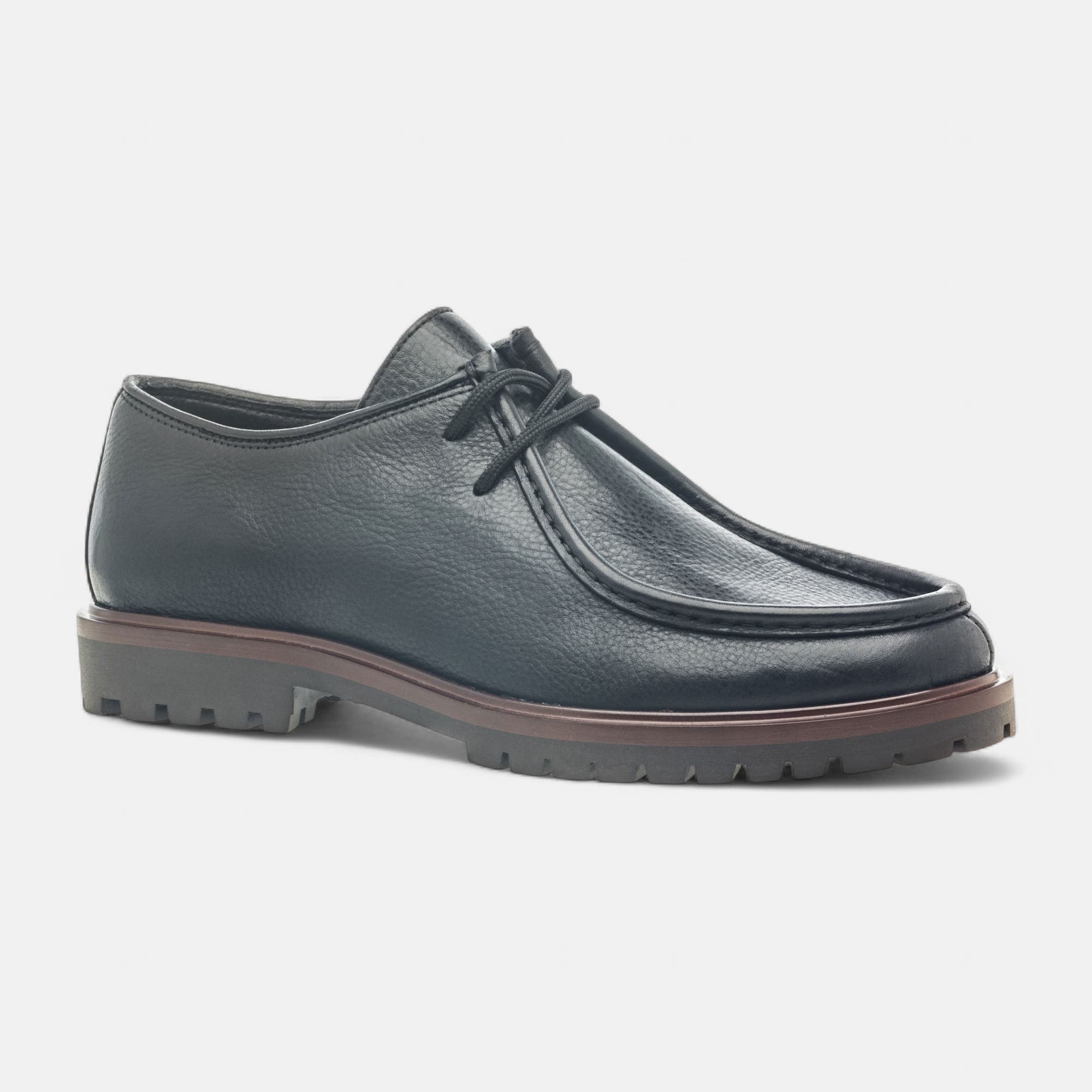 Derbies Homme en cuir noir