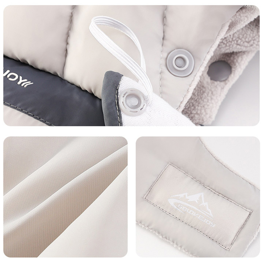 Gefütterte Ski Sturmhaube Winter Mütze inkl. Abnehmbarer Skibrille - Beige