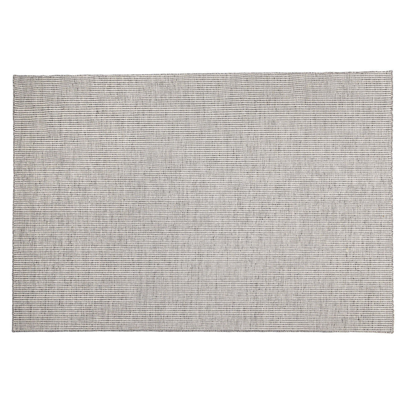 Macabane Tapis en Laine tissée Quentin blanc/gris - 230x160 cm
