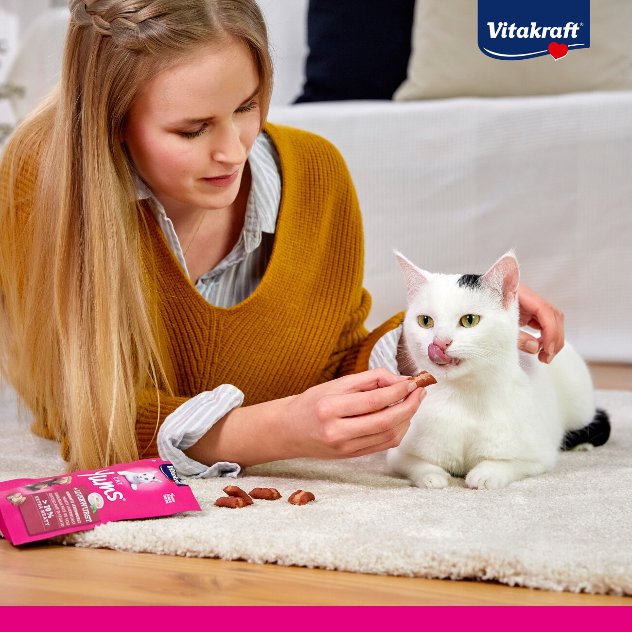 Vitakraft Cat Yums Huhn und Katzengras 9x40 g