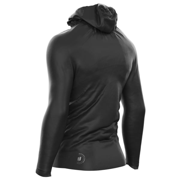 Veste running COMPRESSPORT HURRICANE WATERPROOF 10/10 JACKET BLACK