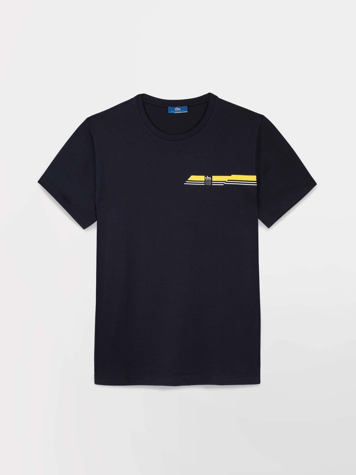 Tee Shirt Homme Micro Piqué Stretch Marine