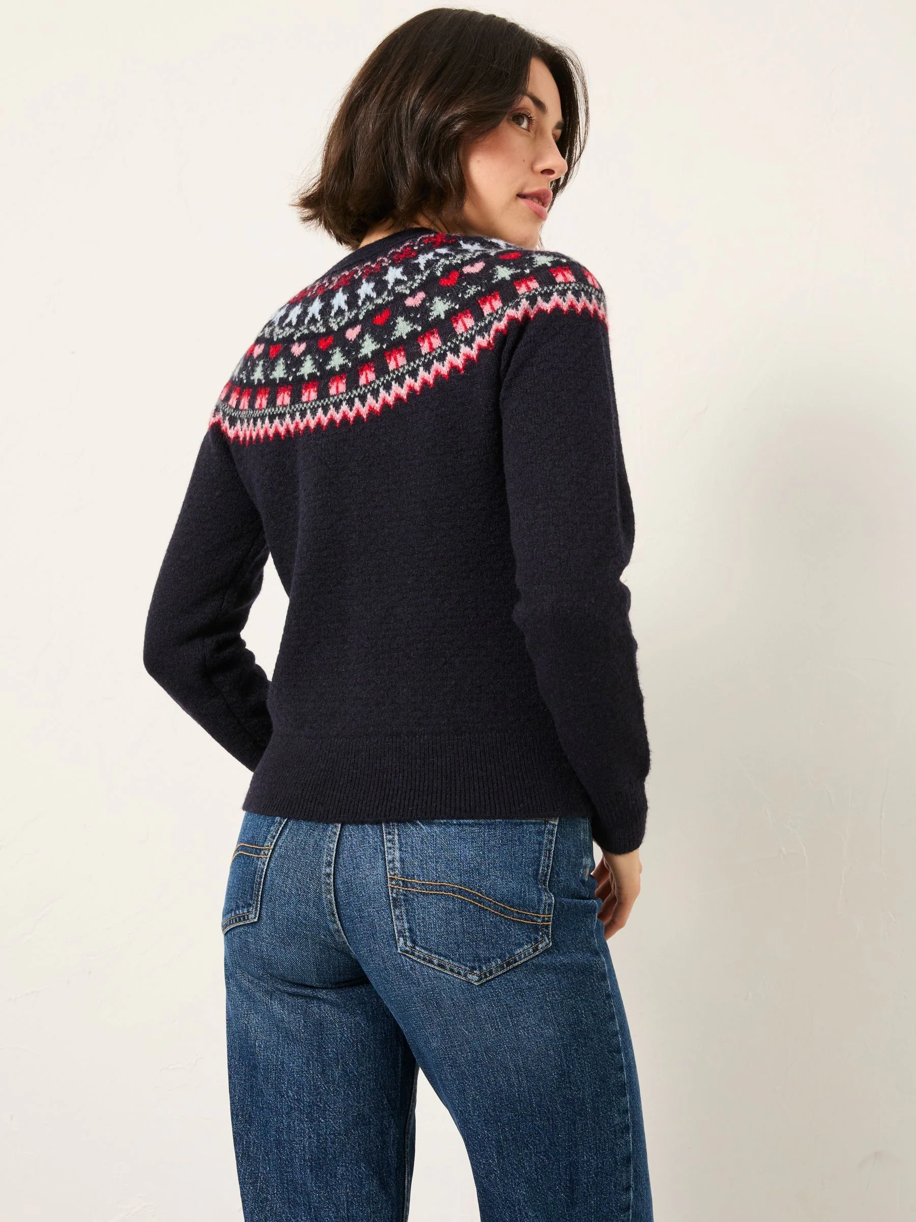 FatFace Fairisle Knitted Crew Neck Jumper