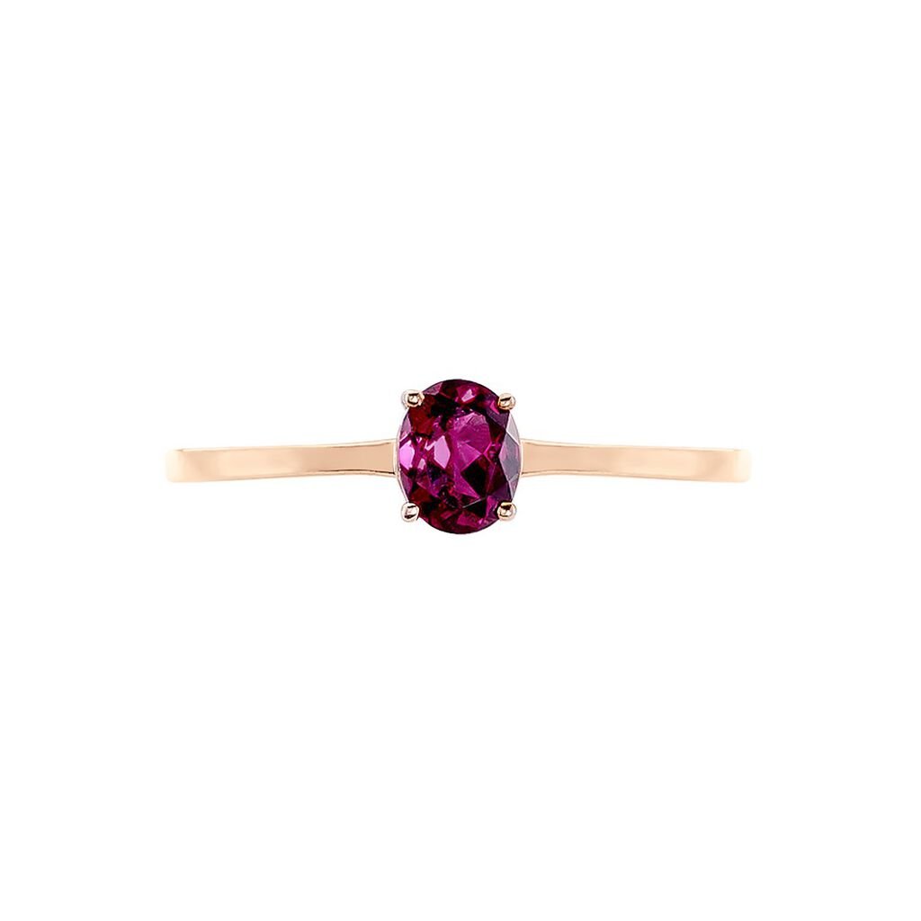 Bague Valentino Or Rose Rhodolite