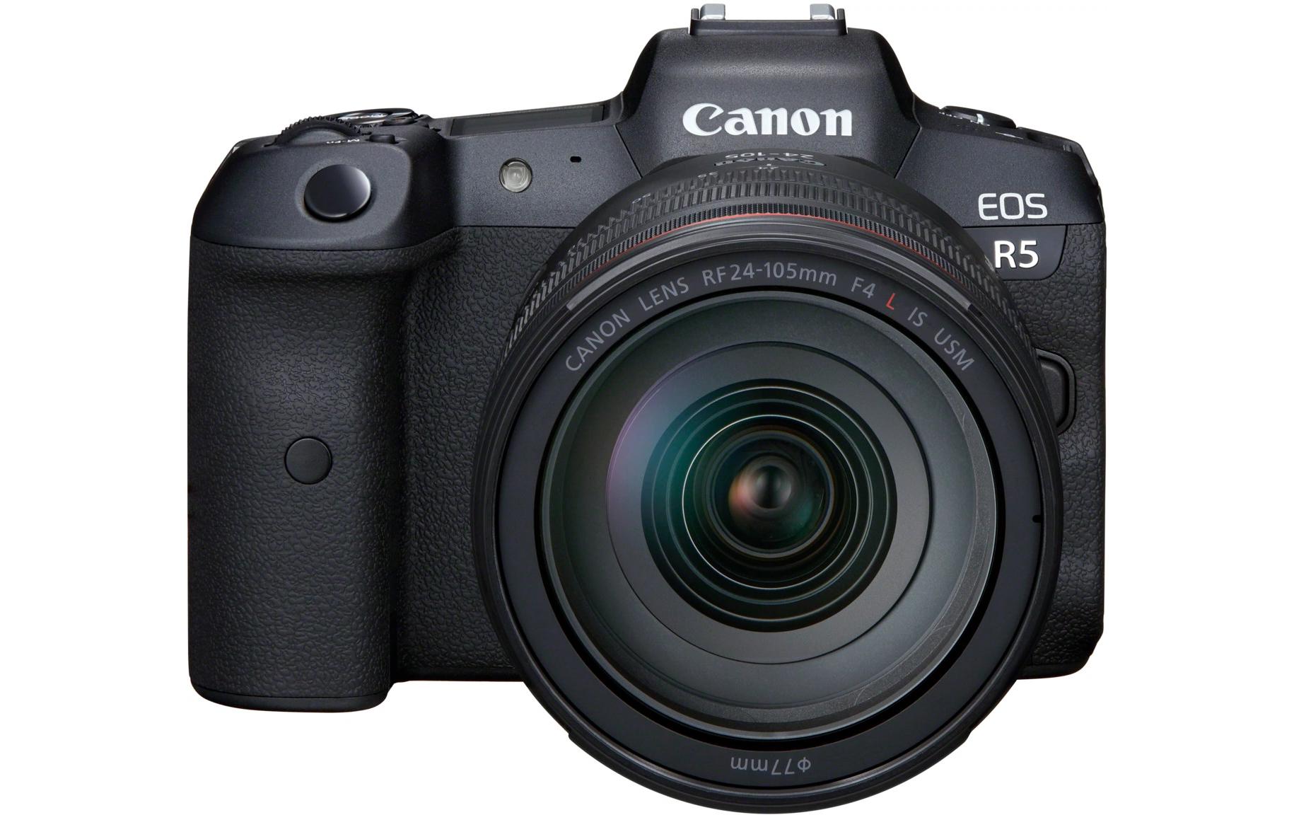 Fotokamera Canon EOS R5 inkl. Objektiv RF 24-105<br>Professionelle spiegellose Systemkamera mit intelligentem Autofokus und brillanter Motiverkennung mit Objektiv