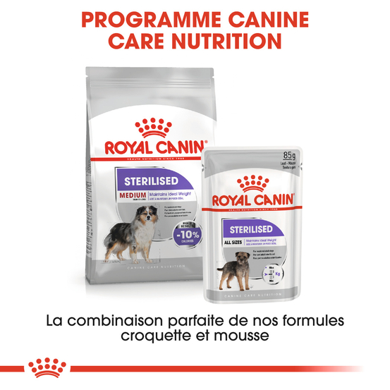 Croquettes chien stérilisé Medium Sterilised 12kg