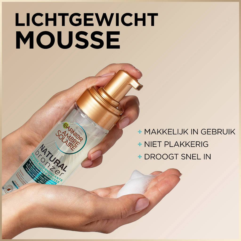 Vlekken en oranjeNatural Bronze Self Tan Mousse zelfbruiner - 200ml