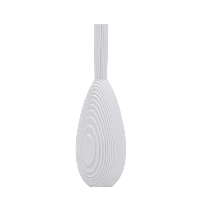 ArchitectMade - Flow Vase, Teardrop, weiss
