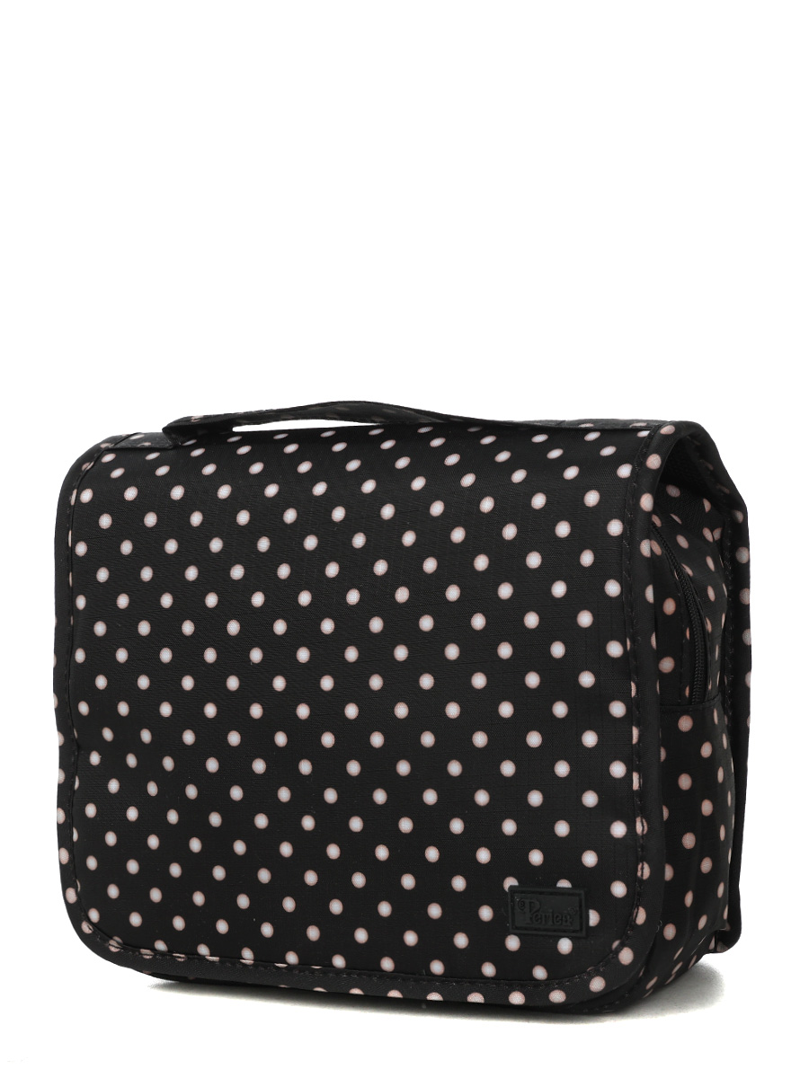 Trousse de toilette Periea Amelia Black with White Polka Dots