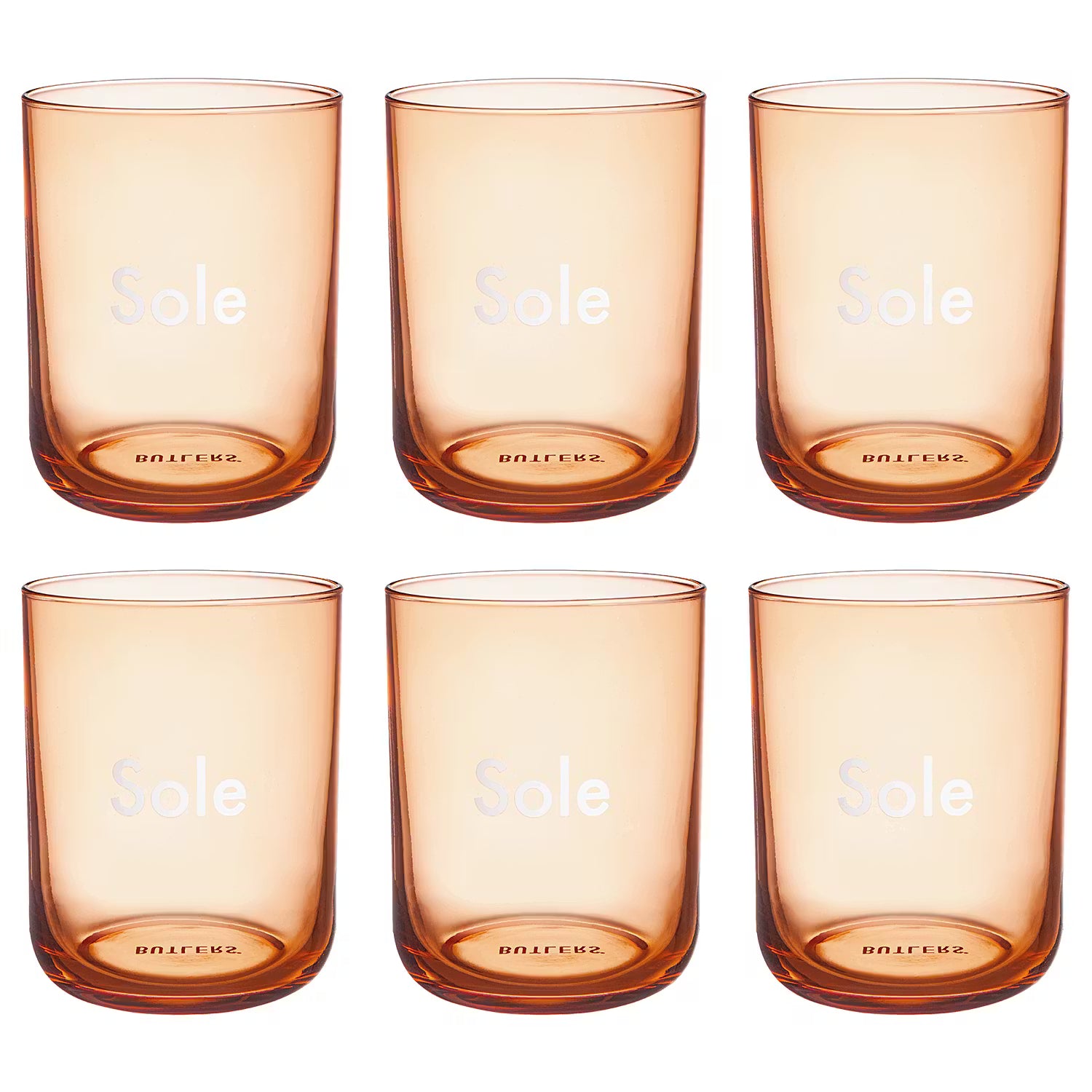 COLORATA Trinkglas Sole 6er-Set