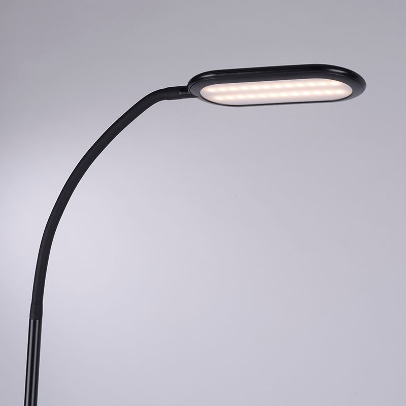 Moderne vloerlamp zwart dimbaar incl. LED - Kiril