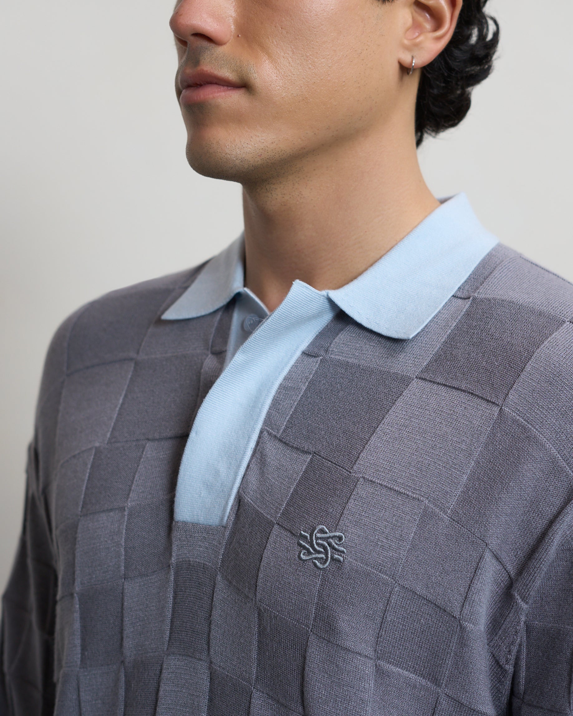 Knit Shirt Rugby Grey