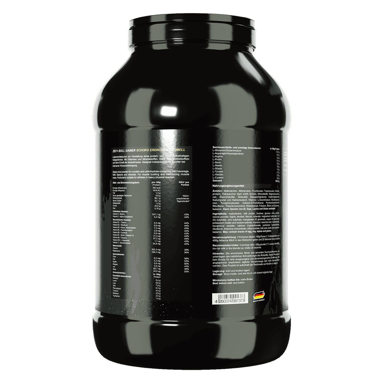 ZEC+ BULLGAINER Protein/ Eiweiß Chocolate Peanut Butter Caramel
