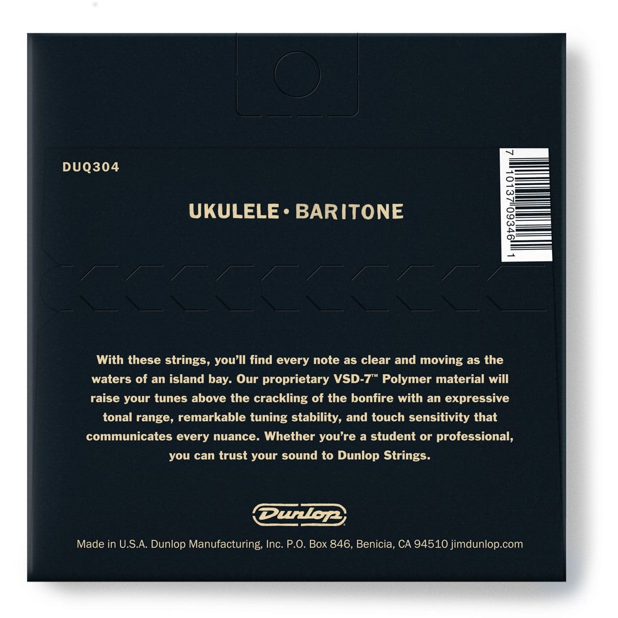 Dunlop DUQ304 Ukulele Baritone 26-35w snarenset (D-G-B-E stemming)