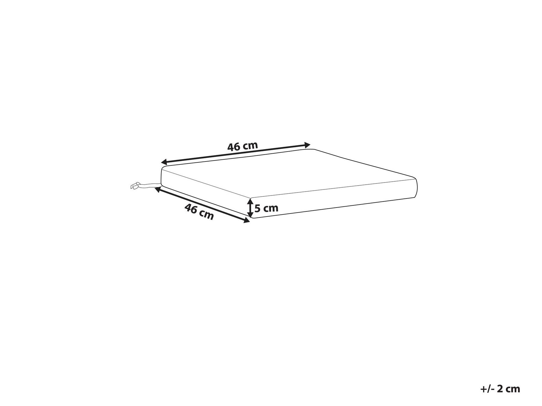Tuinzitkussen SASSARI PREMIUM 46 x 46 cm Lichtgrijs