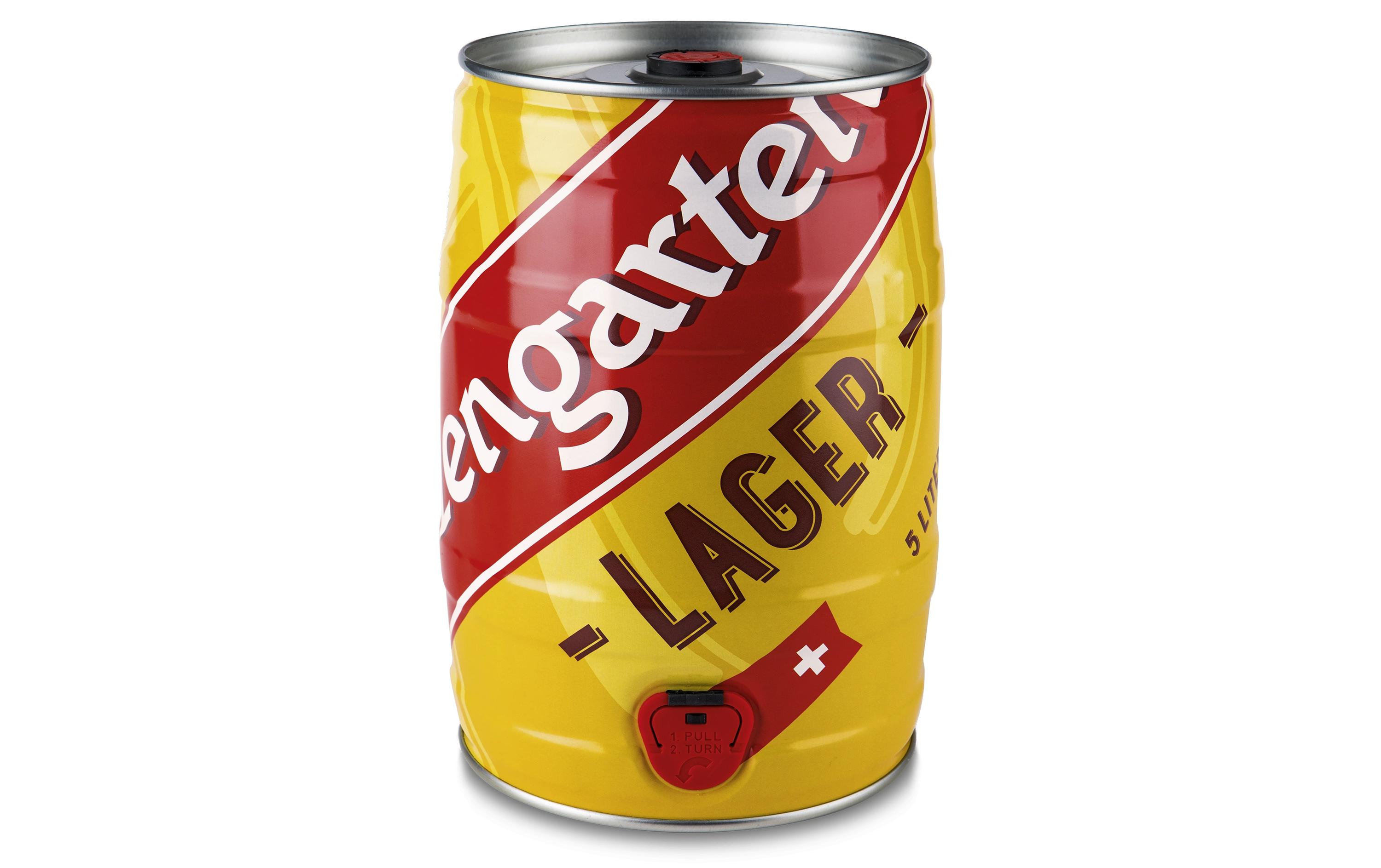 Bier Lager hell Partydose 5 lHelles Lagerbier
