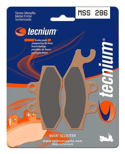 Plaquettes de freins Tecnium Maxi Scooter métal fritté - MSS286