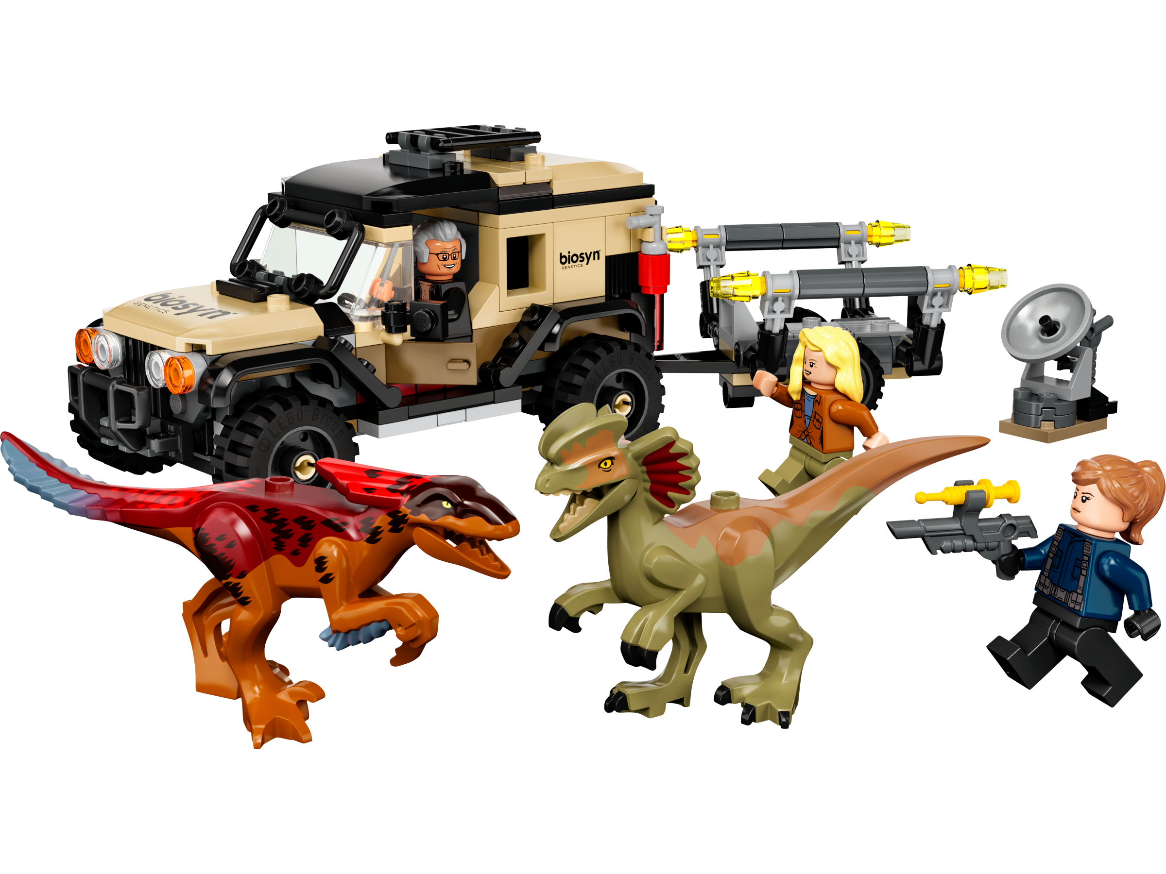 O transporte de Pyroraptor e Dilophosaurus 76951