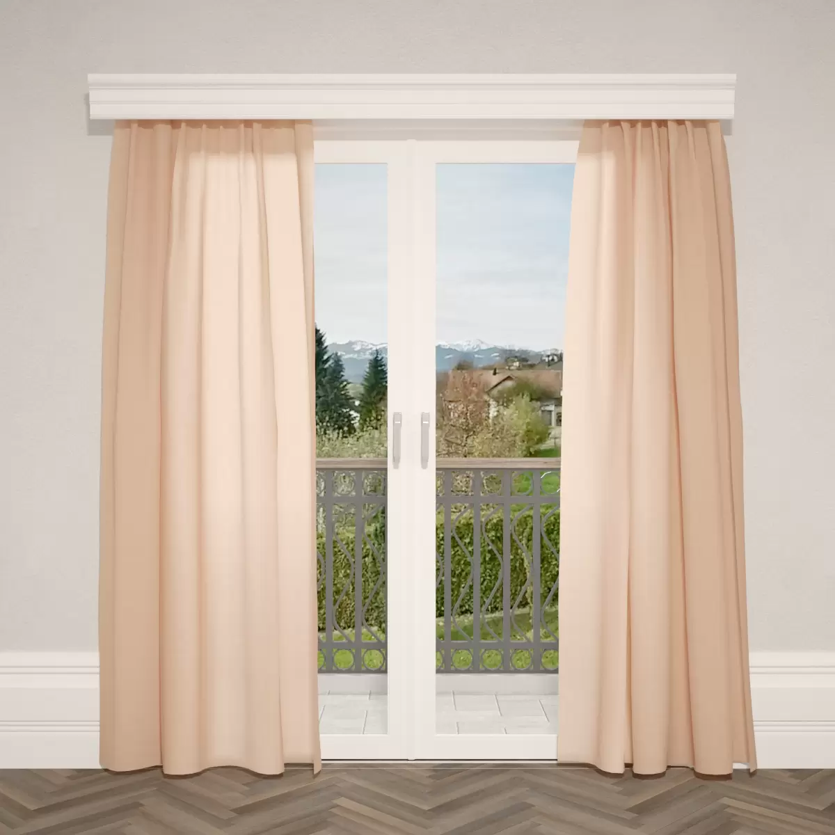Nachtvorhang Velours Beige