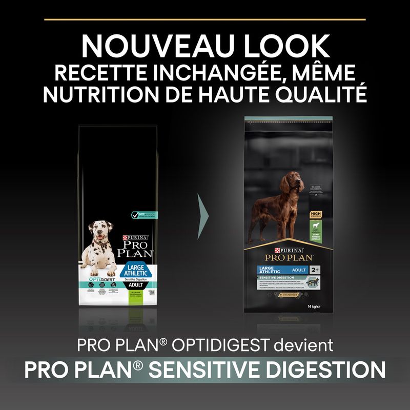 PURINA PRO PLAN Large Adult Athletic Sensitive Digestion agneau, riz