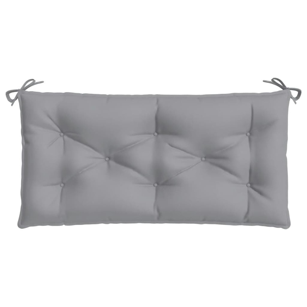 Coussins de banc de jardin 2 pcs gris 100x50x7 cm tissu oxford
