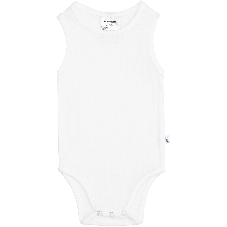 LÄSSIG Baby Body Ärmellos gerippt milky weiß