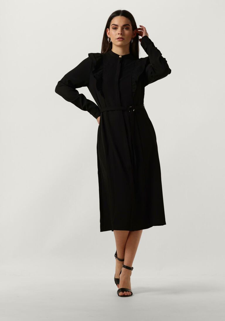 BRUUNS BAZAAR zwarte bruuns bazaar midi jurk ratuma nynna dress