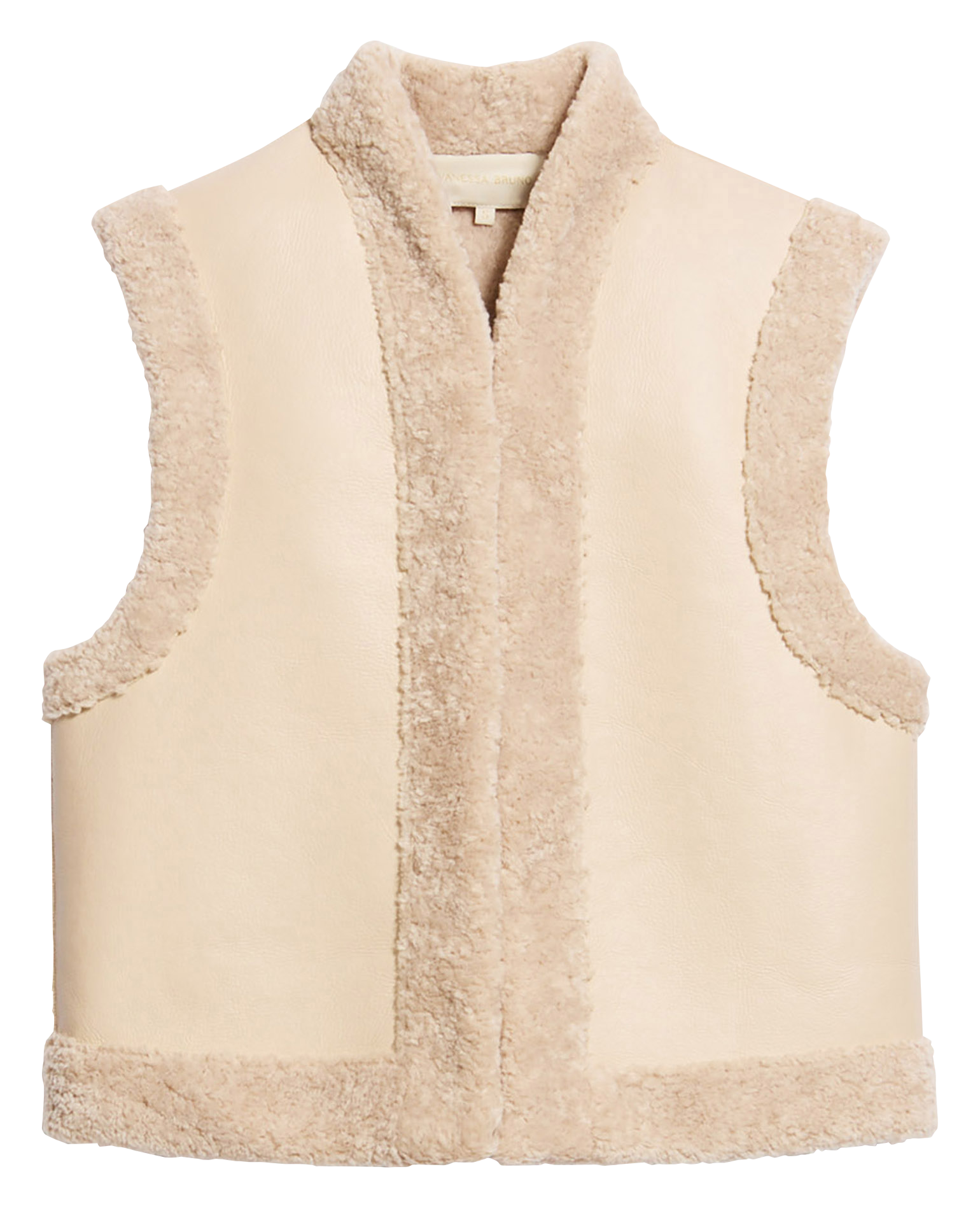 DAMAN - Gilet droit sans manches | Beige