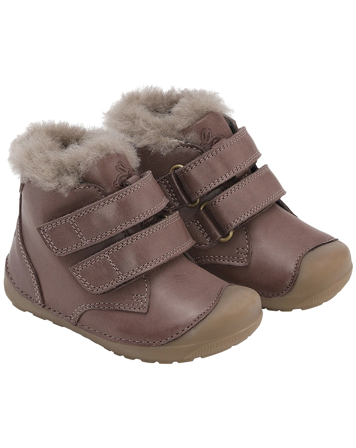 Klett-Lauflernschuh PETIT MID LAMB gefüttert in brown