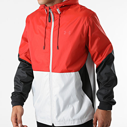 Coupe-Vent Capuche 1345405 Gris Rouge