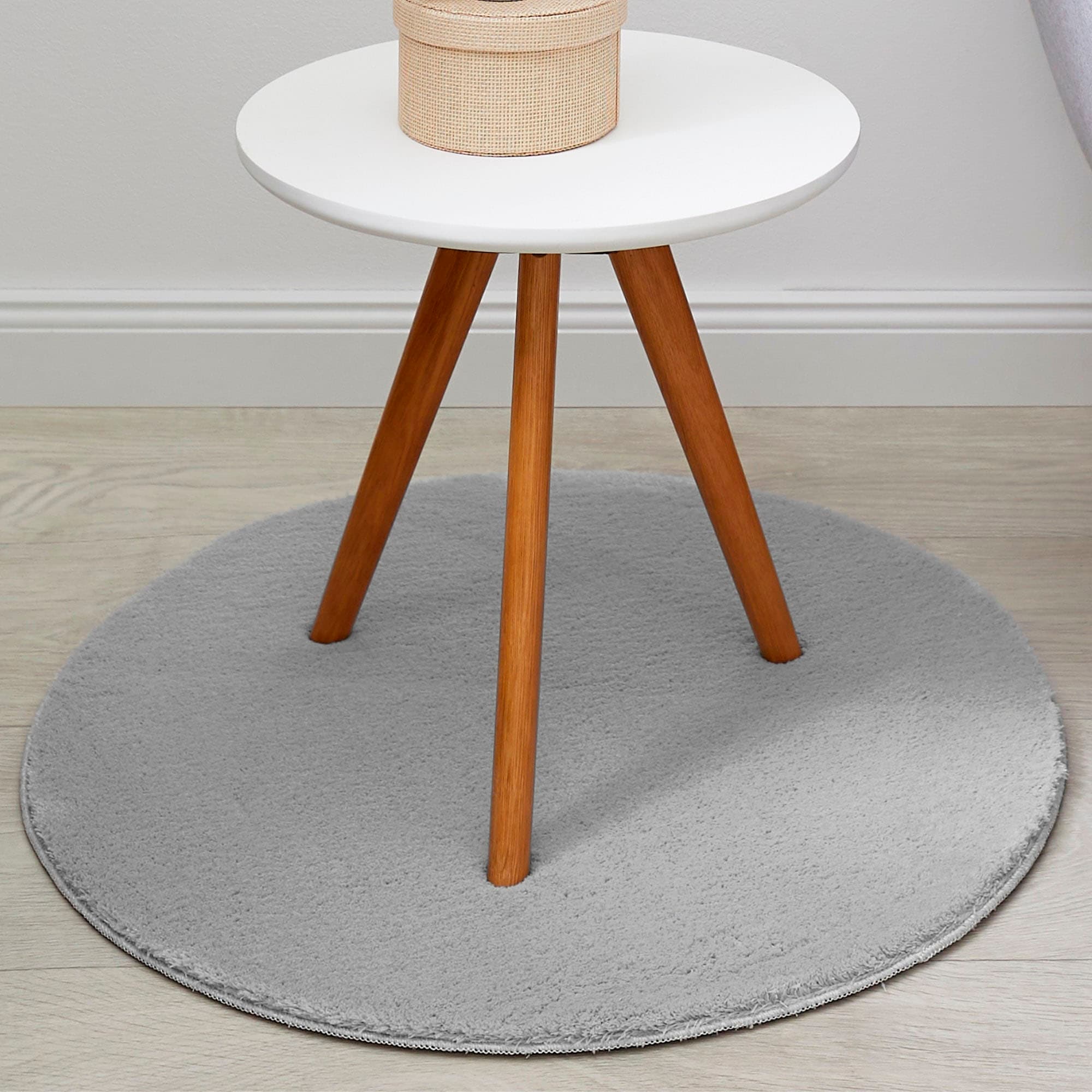 Andiamo Teppich »Arezzo« rund 16 mm Höhe Uni Farben, weicher Flor, waschbar, ideal im Wohnzimmer & Schlafzimmer