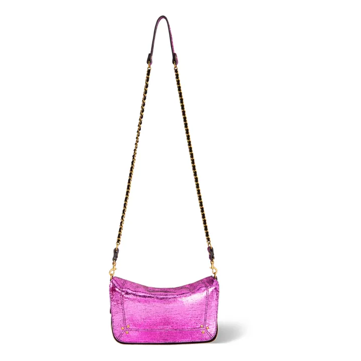 Jérôme Dreyfuss Sac Bobi S Lamé | Lamé Fuxia
