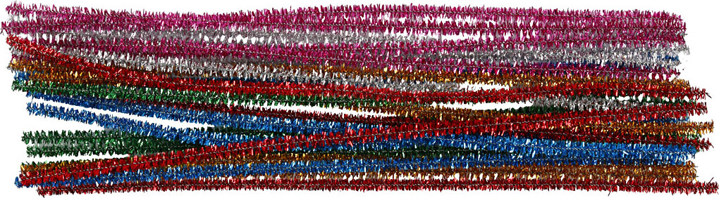 Piberensere - L 30 CM - B 6 MM - Glitter - Stærke Farver - 24 Stk
